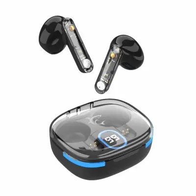 WHITE SHARK slušalke HYPERBEAT črne bluetooth z mikrofonom GEB-TWS37