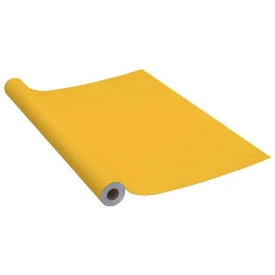 vidaXL Samolepilna folija za pohištvo visok sijaj zlata 500x90 cm