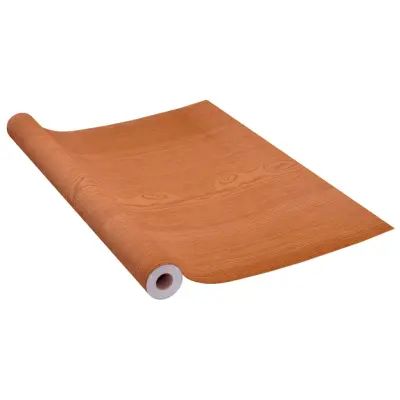 vidaXL Samolepilna folija za pohištvo svetel hrast 500x90 cm PVC