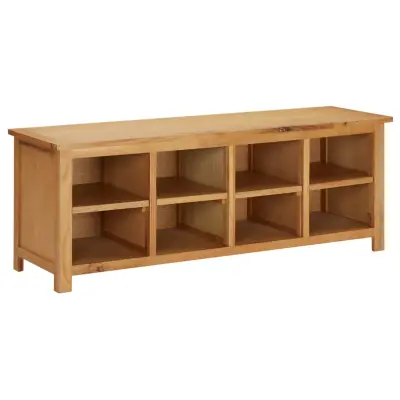 vidaXL Stojalo za čevlje 114x37x45 cm trdna hrastovina