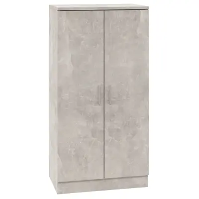 vidaXL Omarica za čevlje betonsko siva 55x35x108 cm inženirski les
