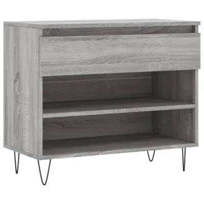 vidaXL Omarica za čevlje siva sonoma 70x36x60 cm inženirski les