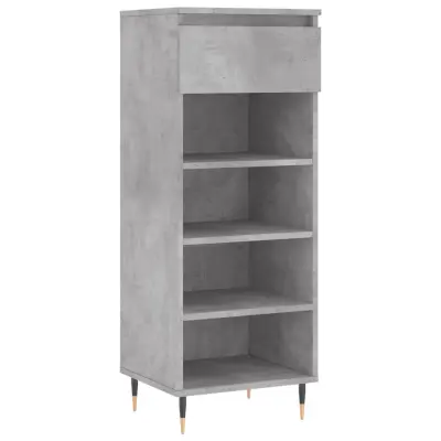 vidaXL Omarica za čevlje betonsko siva 40x36x105 cm inženirski les