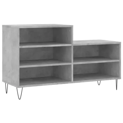 vidaXL Omarica za čevlje betonsko siva 102x36x60 cm inženirski les
