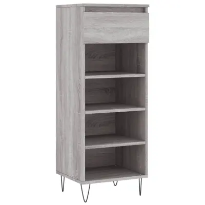 vidaXL Omarica za čevlje siva sonoma 40x36x105 cm inženirski les
