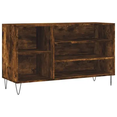 vidaXL Omarica za čevlje dimljeni hrast 102x36x60 cm inženirski les
