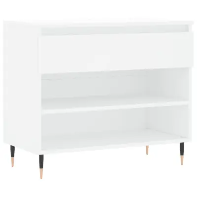 vidaXL Omarica za čevlje bela 70x36x60 cm inženirski les