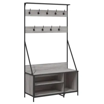 vidaXL Regal za oblačila s prostorom za čevlje sonoma 100x41x184 cm