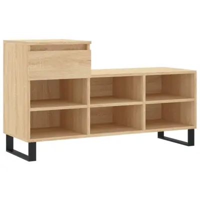 vidaXL Omarica za čevlje sonoma hrast 102x36x60 cm inženirski les