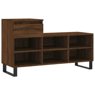 vidaXL Omarica za čevlje rjav hrast 102x36x60 cm inženirski les