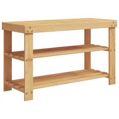 vidaXL Regal za čevlje 3-nadstropen 70x27,5x45 cm bambus
