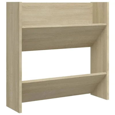 vidaXL Stenske omare za čevlje sonoma hrast 60x18x60 cm iverna plošča