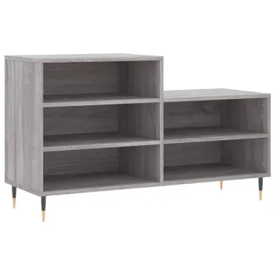 vidaXL Omarica za čevlje siva sonoma 102x36x60 cm inženirski les