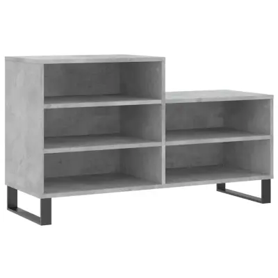 vidaXL Omarica za čevlje betonsko siva 102x36x60 cm inženirski les