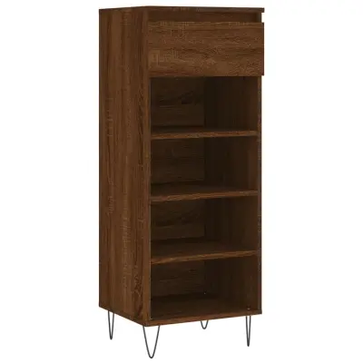 vidaXL Omarica za čevlje rjav hrast 40x36x105 cm inženirski les