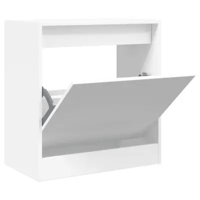 vidaXL Omarica za čevlje bela 60x34x63,5 cm inženirski les