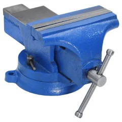 vidaXL Primež moder 125 mm lito železo