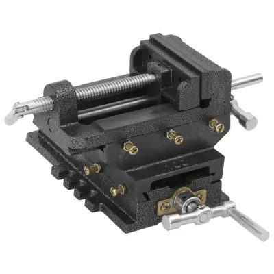 vidaXL Ročni prečni primež za vrtalni stroj 78 mm