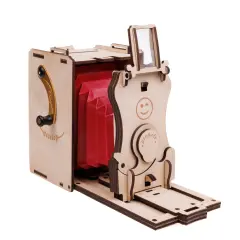 JollyLook Lesena Vnaprej sestavljena lesena Pinhole instant mini film kamera (naravni les)