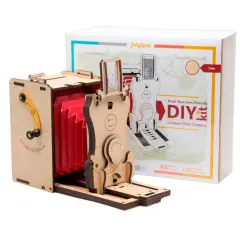 JollyLook Lesena Pinhole instant film kamera kit za samosestavljanje - naravni les (65 delna)