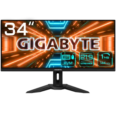 GIGABYTE M34WQ 34/IPS/144HZ/WQHD/KVM gaming monitor 2xHDMI/DP/TYPE-C