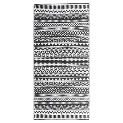 vidaXL Zunanja preproga ARAKIL siva 80x150 cm PP