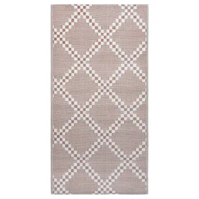vidaXL Zunanja preproga ARAKIL rjava 80x150 cm PP