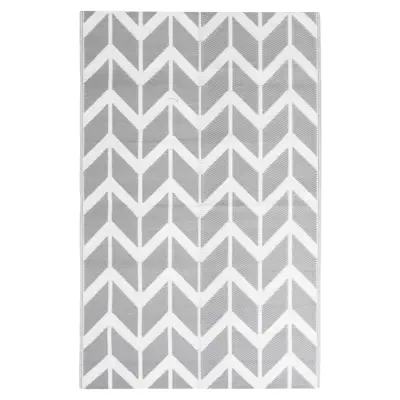 vidaXL Zunanja preproga ARAKIL siva 120x180 cm PP
