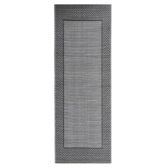 vidaXL Zunanja preproga ARAKIL črna 80x250 cm PP