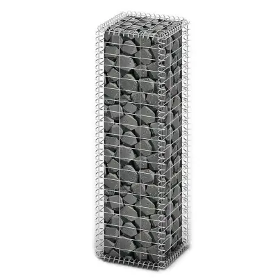 vidaXL Gabion košara s pokrovi pocinkana žica 100 x 30 x 30 cm