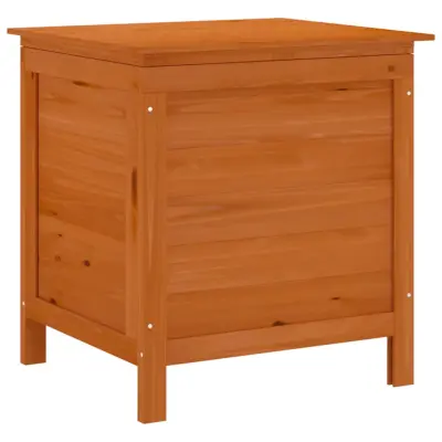 vidaXL Vrtna škatla za shranjevanje rjava 50x49x56,5 cm trdna jelka