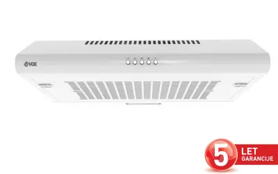 VOX kuhinjska napa TRD6F49W [B, 3 hitrosti, pret: max. 200m3, bela]