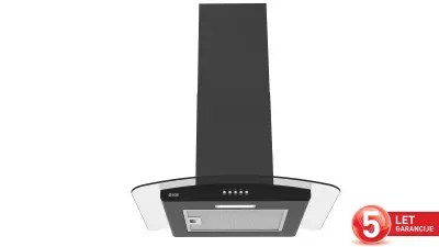 VOX kuhinjska napa CGL6V17BL [B, 3 hitrosti, pret: max. 330m3, črna]