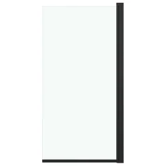 vidaXL Tuš kabina prozorna ESG 68x130 cm črna