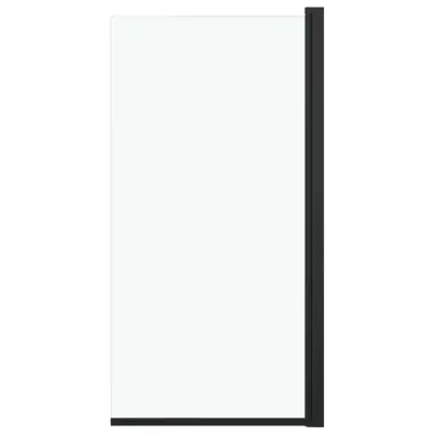 vidaXL Tuš kabina prozorna ESG 68x130 cm črna