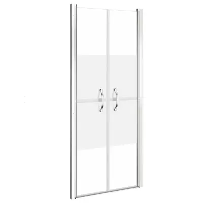 vidaXL Vrata za tuš pol mlečna ESG 96x190 cm