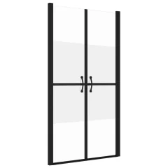 vidaXL Vrata za tuš delno mlečna ESG (78-81)x190 cm
