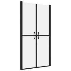 vidaXL Vrata za tuš mlečna ESG (83-86)x190 cm