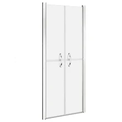 vidaXL Vrata za tuš mlečna ESG 96x190 cm