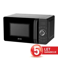 VOX mikrovalovna pečica MD30B [20 L, Moč: 700 W, 8 prog., črna]