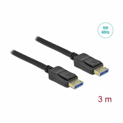 Delock kabel DisplayPort  3m 10K 60Hz 80263