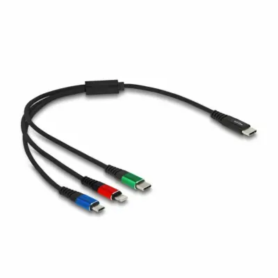 Delock kabel USB TipC 3v1 Lightning/TipC /Mikro 30 cm 86820