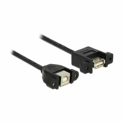 Delock podaljšek USB A-B 1m vgradni črn črn 85108