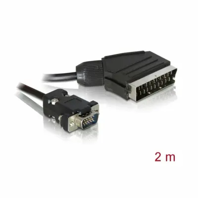 Delock kabel VIDEO TV SCART-VGA 2m 65028