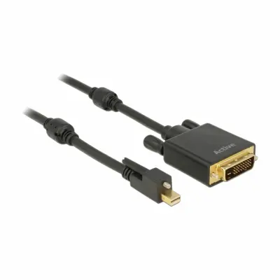 Delock kabel DisplayPort mini-DVI 2m aktivni 4K vgradni 83726