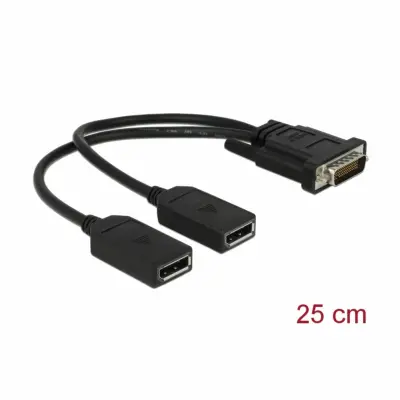 Delock adapter DMS59-2xDisplayPort 25cm 65354