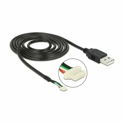 Delock kabel USB 2.0 TipA - 5pin 1,5m črn 95986