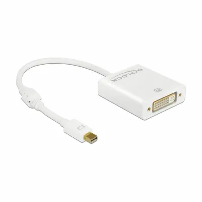 Delock adapter mini DisplayPort-DVI Aktivni 20cm 4k bel 62604