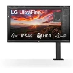 Monitor LG 80 cm (31,5&quot;) 32UN880P-B 3840x2160 Nano-IPS 5ms 2xHDMI DisplayPort USB-C 60W 2xUSB3.0 Pivot Zvočniki  FreeSync HDR10 UltraFine ERGO črna