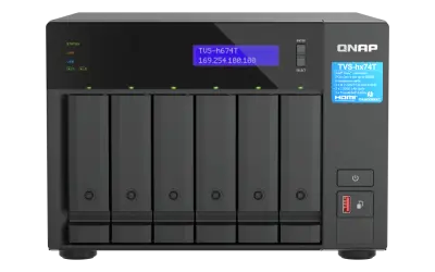 QNAP NAS za 6 diskov, 32GB ram; 2,5Gb mreža, Thunderbolt